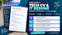 write an ats friendly IT resume and tech CV