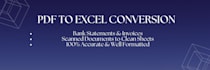 convert PDF, scanned documents, and bank statements to excel