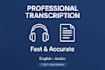 transcribe arabic audio in msa yemeni and egyptian dialect