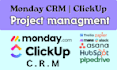 setup monday crm clickup automation dashboard project management expert