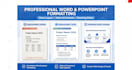 professionally format word documents, design powerpoint