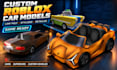 create custom roblox car model, 3d vehicle and low poly game assets