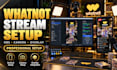 setup whatnot livestream with obs camera and overlay