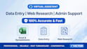 do accurate data entry, web research and vitual assistant tasks fast