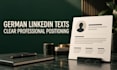 write german linkedin profile texts with a recruiter perspective