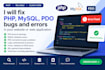 fix PHP, mysql, pdo bugs and errors in your website