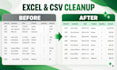 clean and format your excel or CSV data
