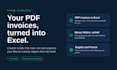 turn your PDF invoices into a clean excel spreadsheet