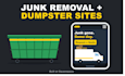 build a squarespace junk removal website dumpster rental website