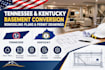 design basement conversion plans and permit drawings for tn and ky