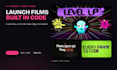 build a product launch video in code, cut to the beat