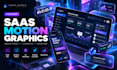 create premium saas motion graphics ads and product videos