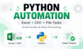 automate excel CSV and repetitive tasks with python
