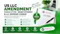 do us llc amendment, dissolution, reinstatement and llc address change