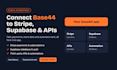 integrate base44 with stripe, supabase, apis and automation tools