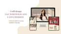 design a ugc portfolio website in canva