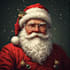 draw a festive santa claus character illustration