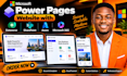 create power pages website with dataverse, sharepoint, azure and microsoft 365