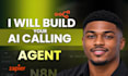 create an ai receptionist and calling agent with n8n