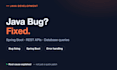fix java bugs and errors in your spring boot application