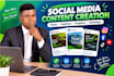 write engaging social media captions and content