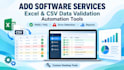 build an excel or CSV data validation and automation tool