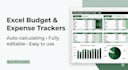 create excel budgets, expense trackers and simple financial reports