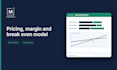 build your pricing, margin and break even model in excel