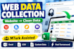 scrape any website and collect data using amazon mturk