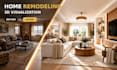 create home interior remodeling and renovation 3d renders and visualization