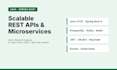 develop scalable java spring boot rest apis and microservices