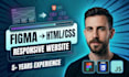 convert figma design to responsive HTML CSS website