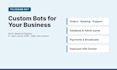 build a custom telegram bot with database, payments and admin panel