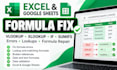 fix excel and google sheets formulas, errors and lookups
