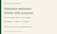 write a clear wellness coaching homepage or service page