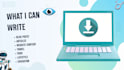write articles, blogs and website content