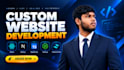 build responsive custom website with frontend and backend