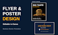 design professional flyers and posters in canva