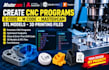 create cnc programs g code m code, mastercam stl models 3d printing files