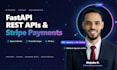 build fastapi rest apis and stripe payment integration