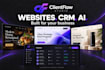 build a custom business website with CRM and ai integration