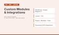 develop custom modules for wordpress, drupal, magento 2, laravel and yii2