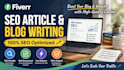 write SEO optimized website articles and niche content