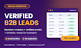 find verified decision maker leads with emails and linkedin profiles