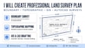 do gis mapping, land survey map, autocad and arcgis