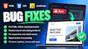 fix HTML CSS and javascript issues on your website