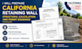 prepare california retaining wall structural calculation and permit drawings