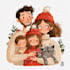 draw a professional santa portrait for christmas
