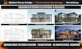 design modern house exterior elevation, facade and 3d architectural rendering