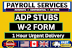 do stubs, taxes calculation, convert your data to pdf file